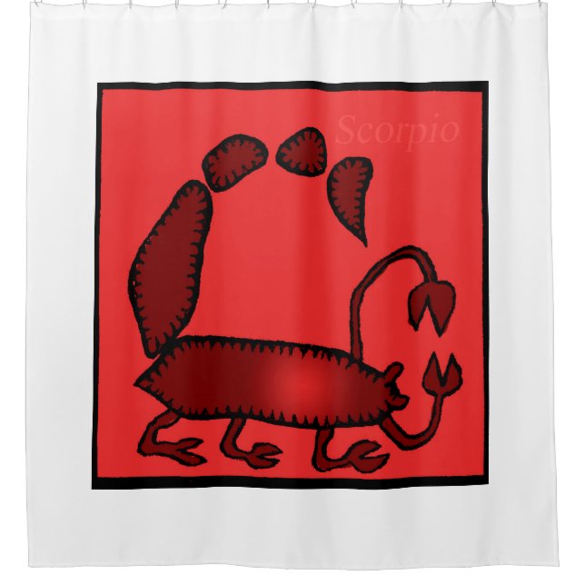 Zodiac Signes Scorpio Douche rideau (Devant)