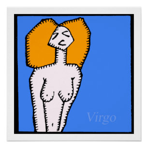 Zodiac Signes Vierge Anniversaire Poster parfait 2