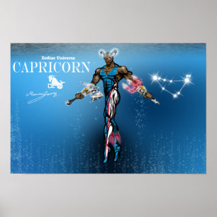 Zodiac Universe - Capricorne Poster