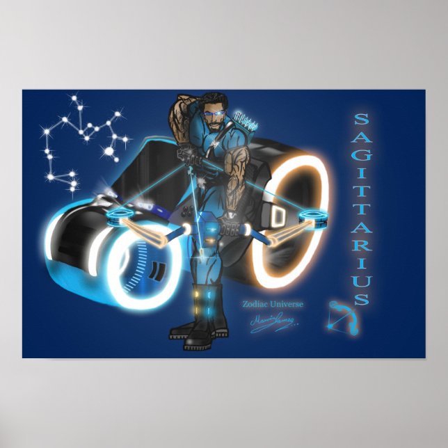Zodiac Universe - Poster Sagittarius (Devant)