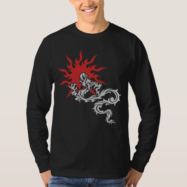 Zodiaque chinois - T-shirt d'obscurité de signe de (Devant)