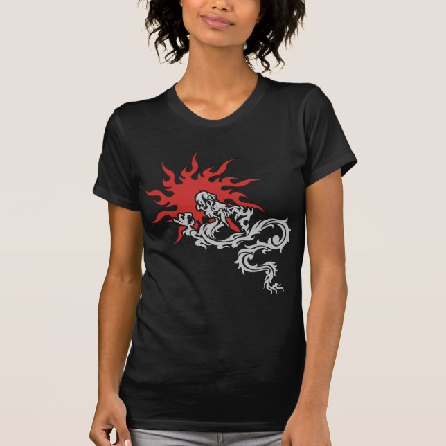 Zodiaque chinois - T-shirt d'obscurité de signe de (Devant)
