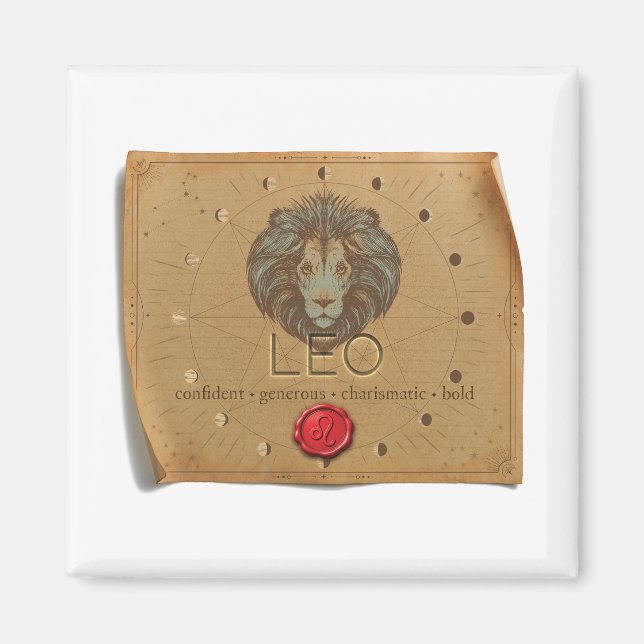 ZODIAQUE - Lion - Magnet (Devant)