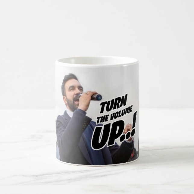 Zohran Mamdani - Turn the Volume Up Mug (Centre)