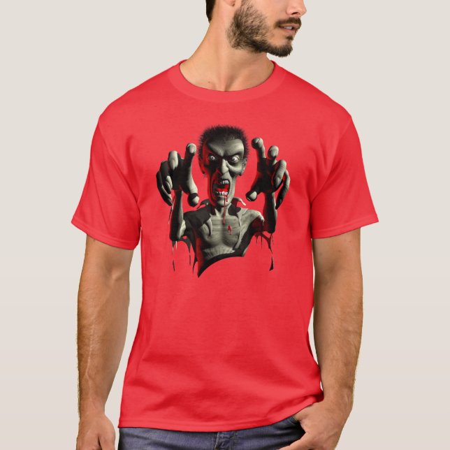 Zombi saisissant le T-shirts (Devant)