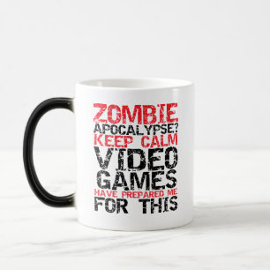Zombie Apocalypse Garder Calme Joueurs Drôle Mug