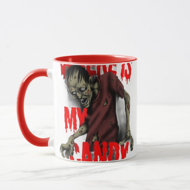 Zombie Candy Hunt Mug - Halloween Edition (Gauche)