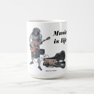 Zombie Guitare Musicien Café Mug