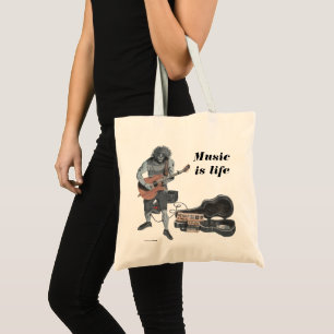 Zombie Guitare Musicien Imaginaire Art Budget Sac