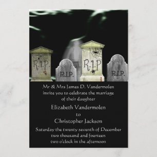 Zombie ou Faire-part de mariage fantôme