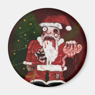 Zombie Père Noël Magnet