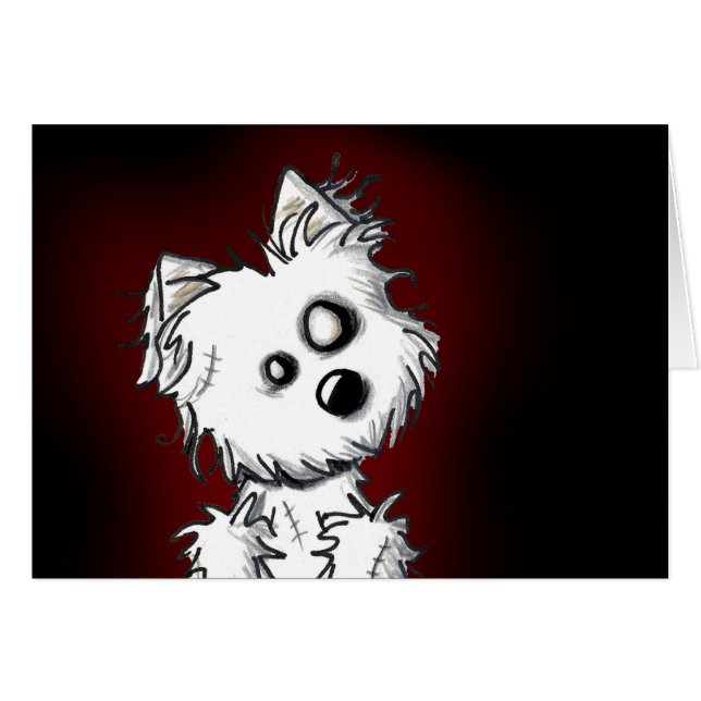 Zombie Westie Halloween (Devant Horizontal)