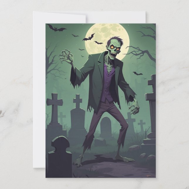 Zombie Zest - Carte de voeux Halloween (Devant)