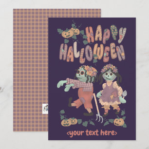 Zombies de poupée Halloween Rag (3) - Carte de voe