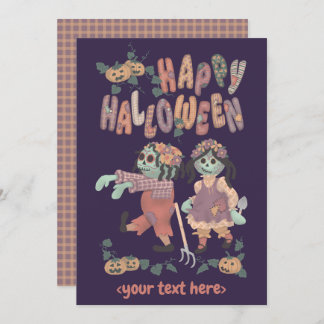 Zombies de poupée Halloween Rag (3) - Carte de voe