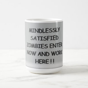 Zombies inconscient satisfait café Mug