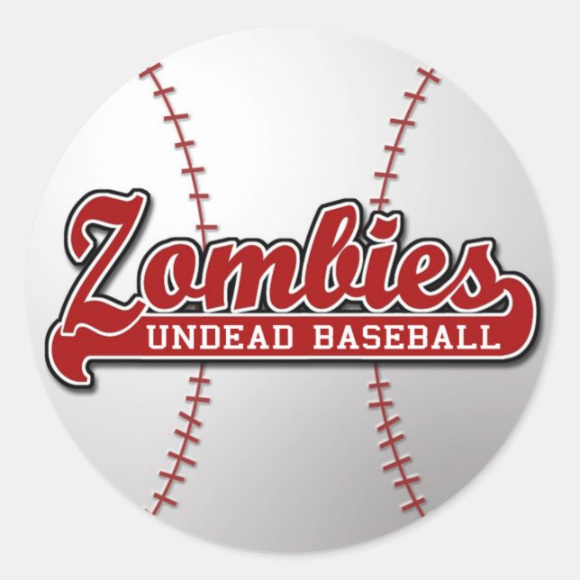 ZOMBIES Undead Baseball - autocollant (Devant)