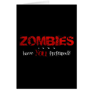 Zombies : Vous êtes-vous préparés ?