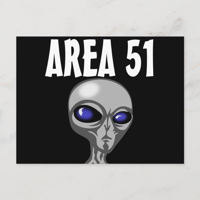 Zone 51, Cartes postales Aliens (Devant)