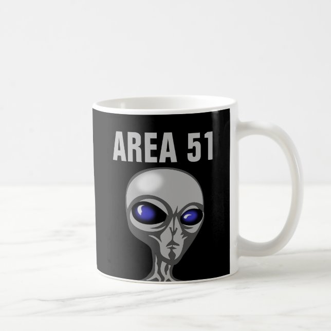 Zone 51, Mug de café Alien (Droite)