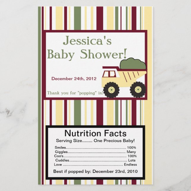 Zone de construction Microwave Popcorn Wrapper (Devant)