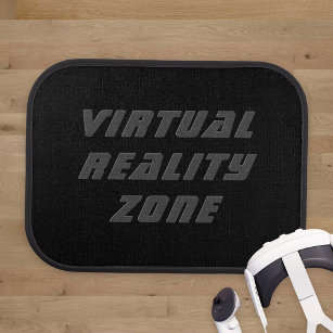 Zone de réalité virtuelle Jeu noir Jeu de tapis de