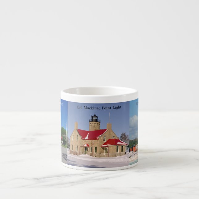 Zone du détroit Phare espresso mug (Devant)