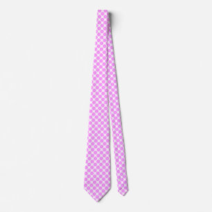 Zones diagonales - Violet clair sur Cravate blanch