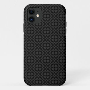 Zones subtiles - Gris foncé sur coque iphone noir