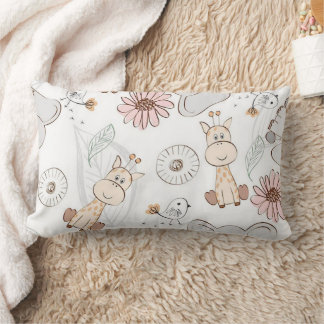 Zoo Amis Lumbar Coussin 13" x 21"
