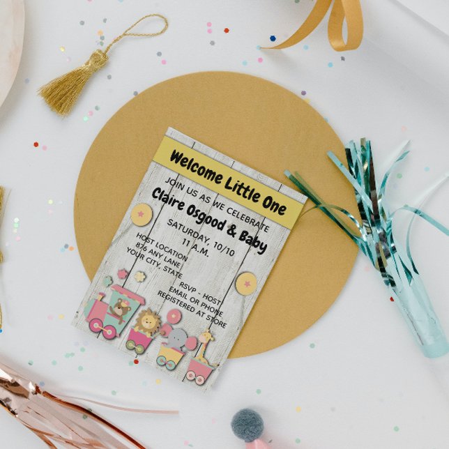 Zoo Baby shower Invitation (Créateur téléchargé)