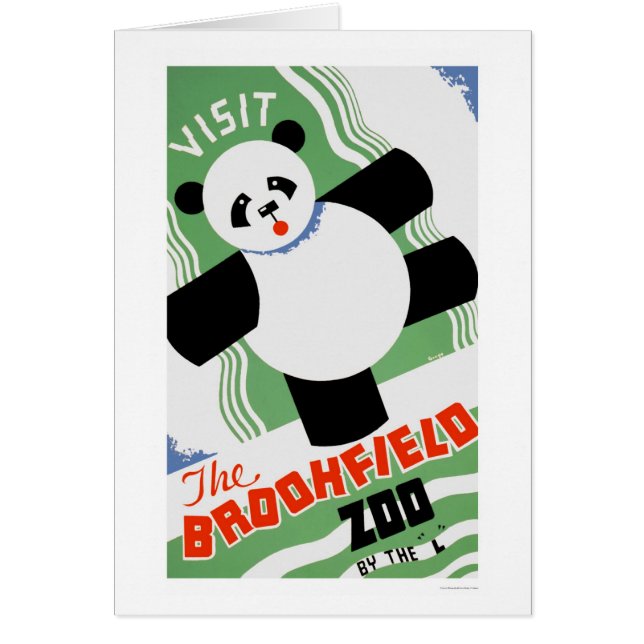 Zoo de Brookfield de panda WPA 1938 (Devant)