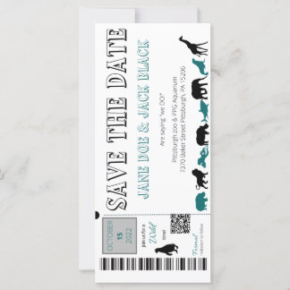 Zoo Enregistrer la date Invitation