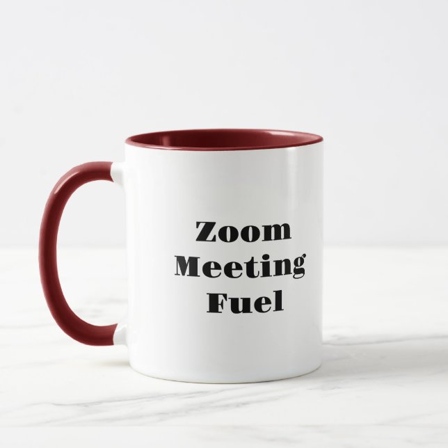 Zoom Meeting Carburant tasse à café à deux tons (Gauche)