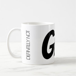 Zoom Meeting Tea Mug "Certainement pas GIN!"