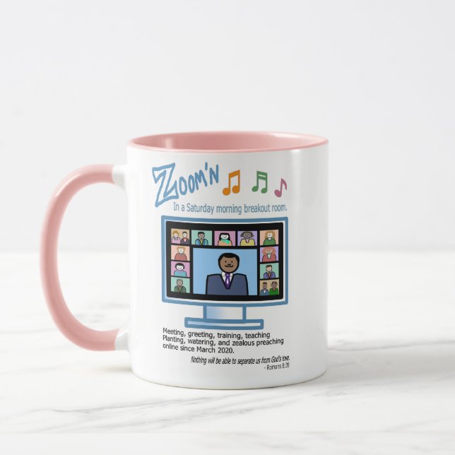 Zoom'n JW Meetings - Mug, 11 oz Mug (Gauche)