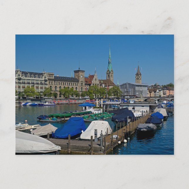 Zurich Waterfront - Carte postale Lac Zurich (Devant)