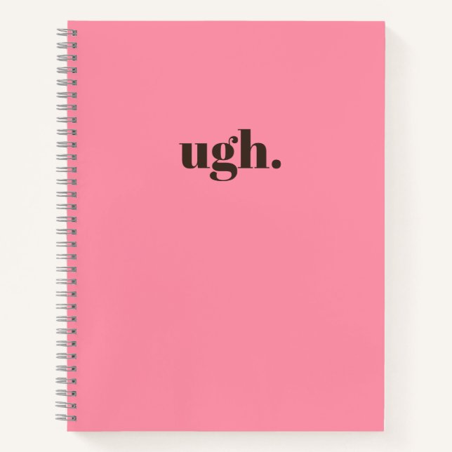 zut. Journal minimaliste rose chic (Devant)