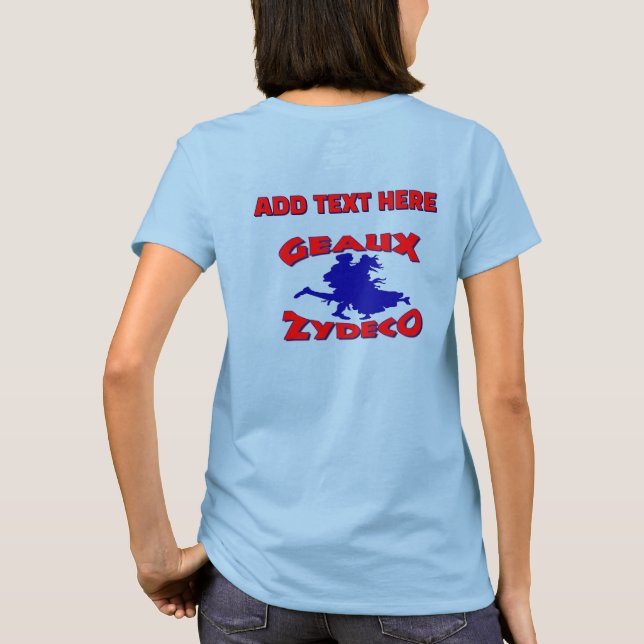 Zydeco, musique cajun, T-shirt (Dos)