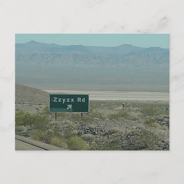 Zzyzx Rd. ~ Carte postale (Devant)